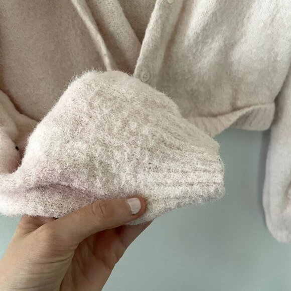 Wild Fable light pink button down cardigan sweater oversized comfortable - Picture 4 of 6